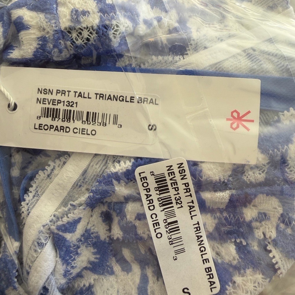 Cosabella Never‎ Say Never Printed Tall Triangle Bralette NWT - Picture 4 of 4